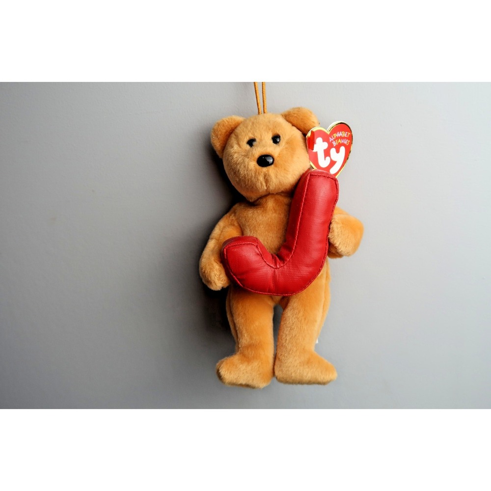 TY Alphabet Beanie Baby - Letter J‎ | MWMT | Vintage | Rare